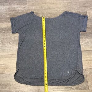 GAP Slate Gray Short Sleeve Oversized Scoop Tee